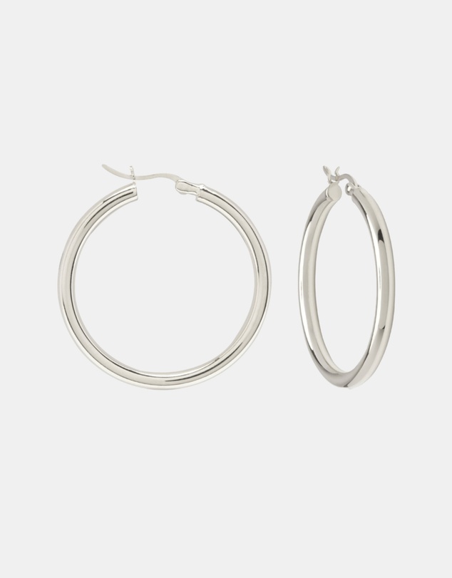 SAINT VALENTINE - Classic Hoops Large - Silver