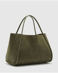 Nakedvice - The Nyla Khaki Suede Bag
