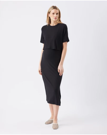 Ripe Maternity - Ivy Rib Nursing Dress