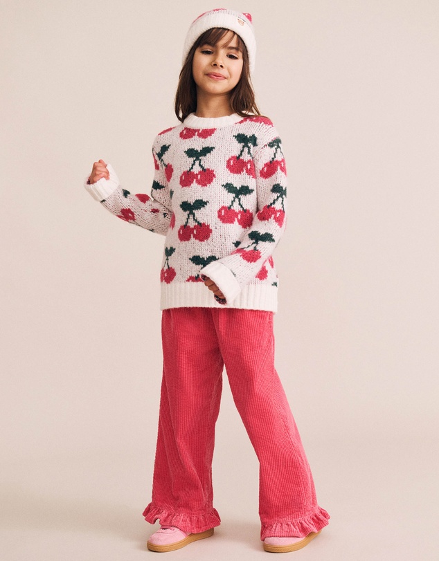 Huxbaby - Cord Frill Hem Pants - Babies-Kids
