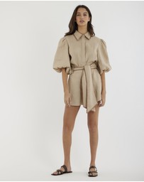 Amelius - Chloe Stitch Detail Linen Shirt
