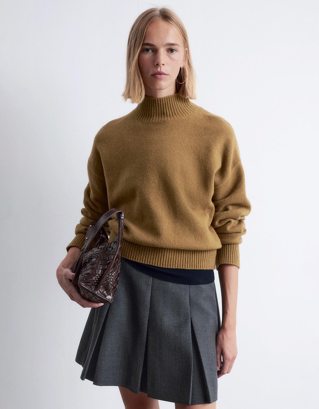 & Other Stories - Pleated Wool Mini Skirt