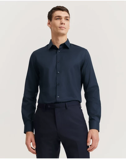 Country Road - Slim Fit Textured Travel Shirt