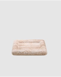Black Blaze - Halo Square Marble Tray
