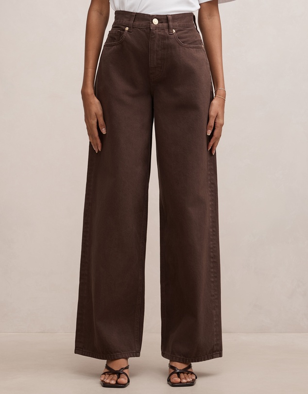 Forever New Petite - Gia Petite High Rise Wide Leg Jeans