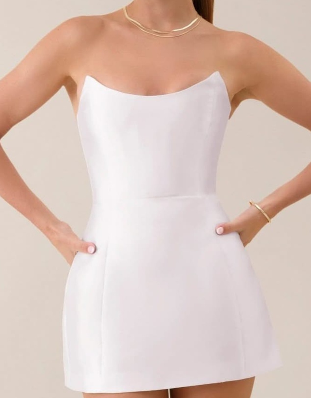 Heiress Beverly Hills - Strapless Sheen Corset Mini Dress