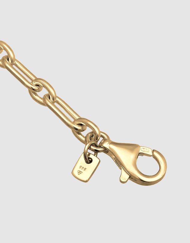 Kuzzoi - ICONIC EXCLUSIVE - Classic Oval Link Chain Bracelet in Gold-Plated 925 Sterling Silver