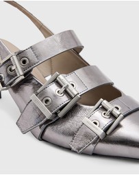 AllSaints - Grace Buckle Heels - Women's
