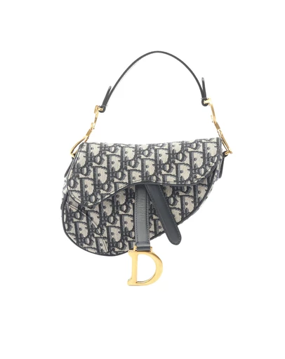 Pre-Loved by Azura Reborn - Pre-Loved Mini Oblique Canvas Saddle Bag