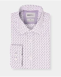 Brooksfield - MODERN RETRO PRINT REG FIT BUSINESS SHIRT