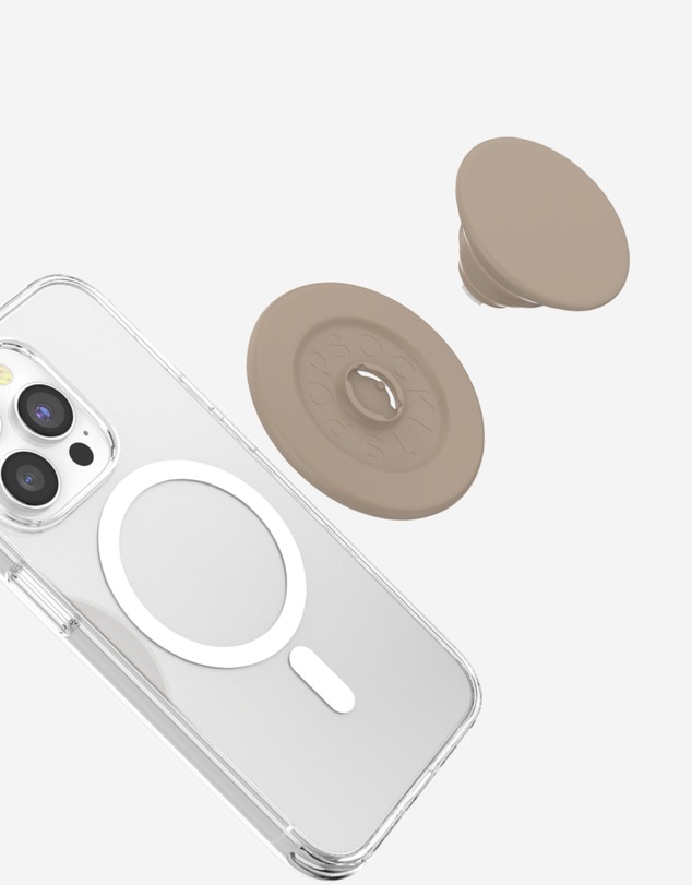 PopSockets - PopGrip MagSafe Soft Touch Phone Grip Holder + Magnetic Adapter Ring