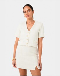 Forcast - Carmen Tweed A-line Skirt