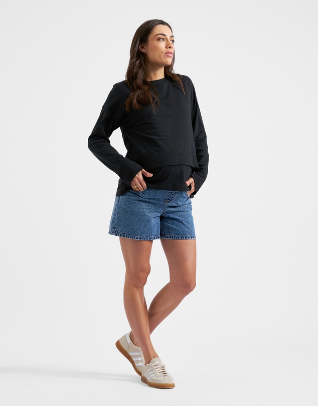 Ripe Maternity - Claud Long Sleeve Nursing Top