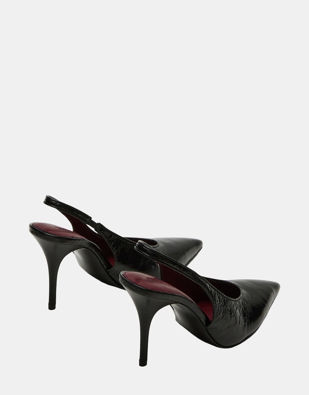 Steve Madden - Andromeda Black Leather Heels