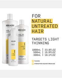 Nioxin - Nioxin System 1 Scalp + Hair Conditioner - Hair Thickening Conditioner For Natural Hair With Light Thinning, 300ml