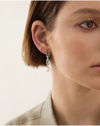 Najo - Clair de Lune Silver Earrings