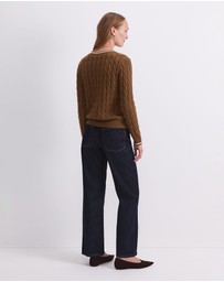 Sportscraft - Merino Cable V Neck Sweater