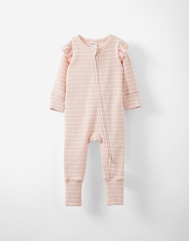 Cotton On Kids - Growie Long Sleeve Rib Romper