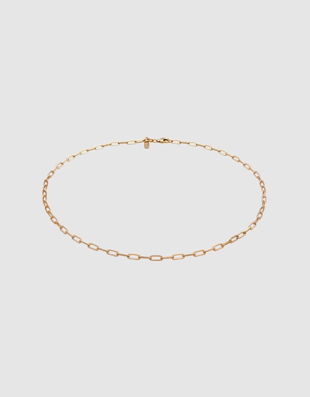 Elli Jewelry - Necklace Oval Chain 925 Sterling Silver Gold-plated