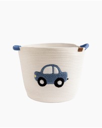 Living Textiles - Cotton Rope Embroidered Hampers - Car
