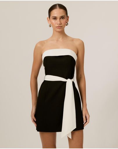 Black with white