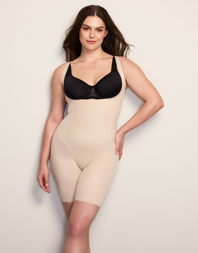 Cupid Fine Shapewear - Shape Away Extra-Firm Cupless Body & Thigh Shaper