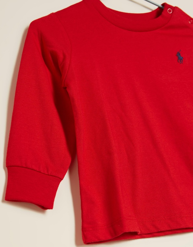 Polo Ralph Lauren - Embroidered Logo LS T-Shirt - THE ICONIC EXCLUSIVE - Babies