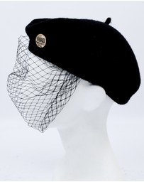FORD MILLINERY - NIKKI Beret with veil
