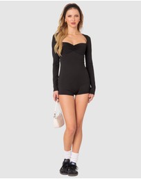 EDIKTED - Sugar Long Sleeve Romper