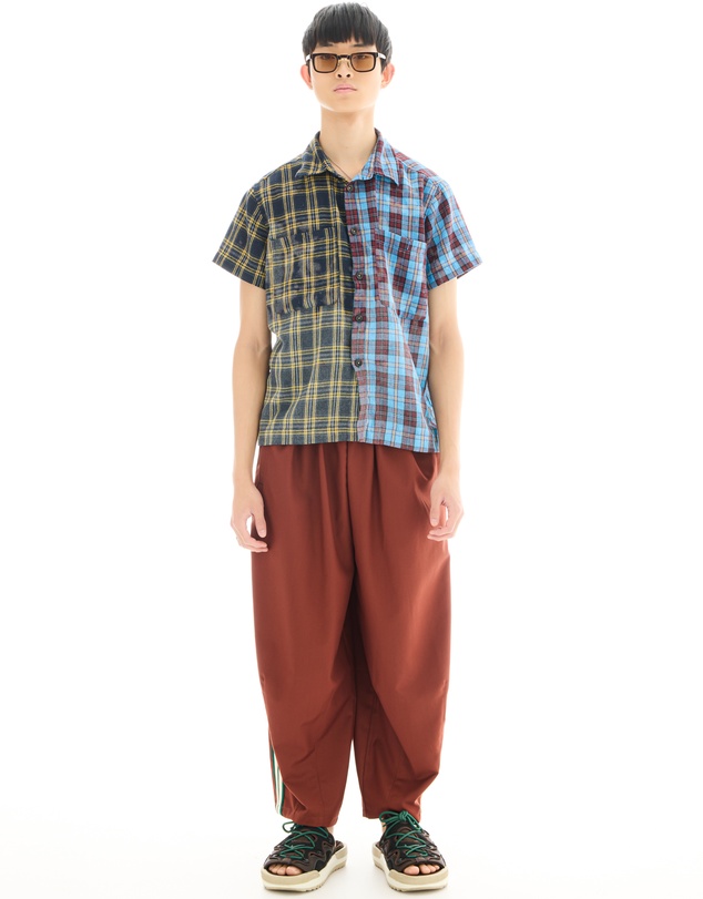 THE TALES - The Tales Half n Half Flannel Camp Shirt