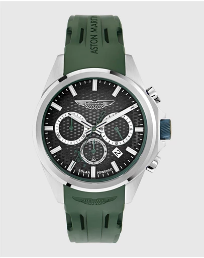 Aston Martin - HLC Chronograph Solar Bertelli Green Silicone Strap Watch