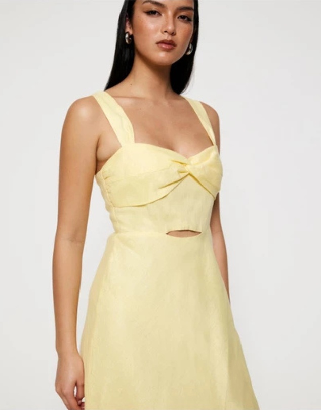 Revibe - Repaired Lover Neroli Twist Bust Midi Dress - AU 10