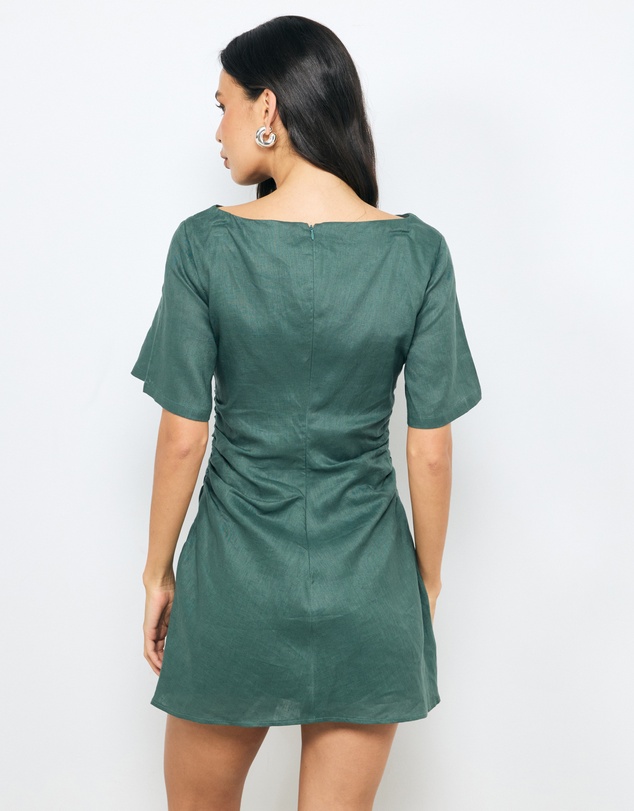 AERE - Arlie Linen Mini Dress