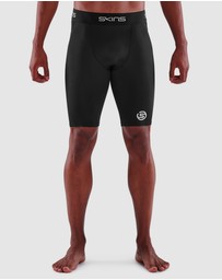 SKINS - SKINS Compression Men's Series-1 Running/Gym Half Tight Black