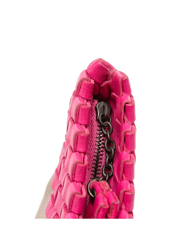 Pre-Loved by Azura Reborn - Pre-Loved Intrecciato Trimmed Bicolor Nappa Clutch