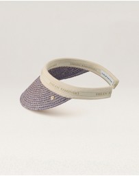Helen Kaminski - Bianca 8 Raffia Logo Visor