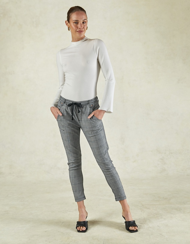 DRICOPER DENIM - Active Cobalt Blue Check Jeans
