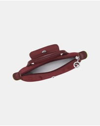Longchamp - Le Pliage Green Pouch With Handle