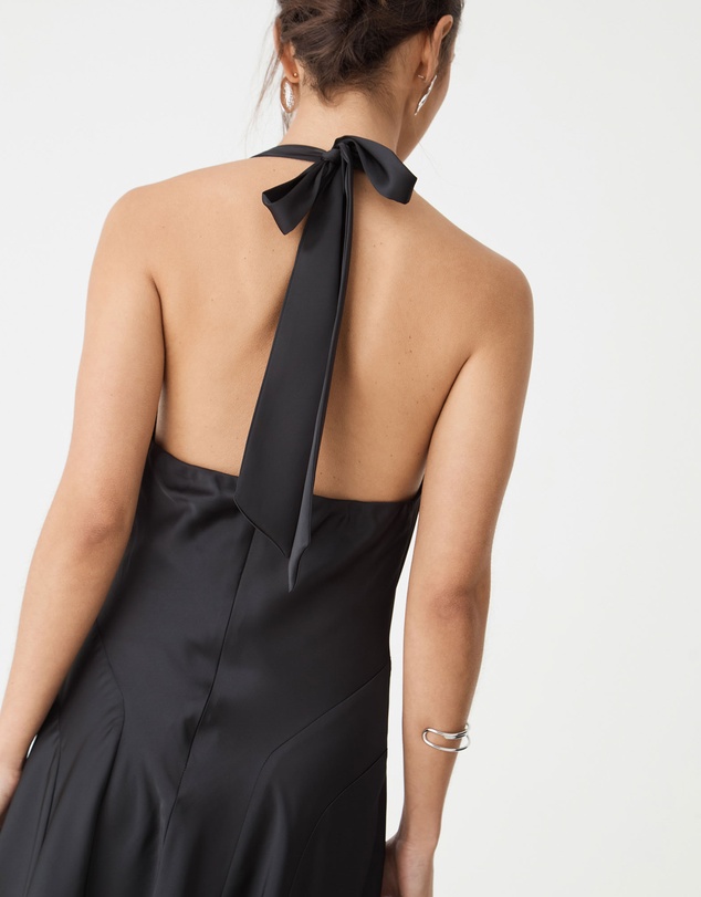 Forcast - Santana Halter Satin Dress