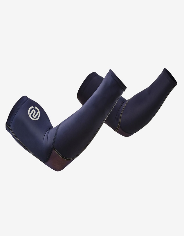 SKINS - SKINS Compression Unisex Series-3 AFL/Running/Gym Arm Sleeve Navy Blue