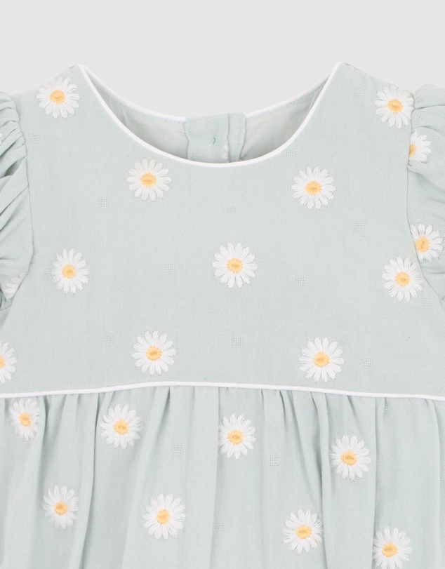 Bebe by Minihaha - Tess Embroidered Daisy Bodysuit - Babies