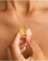 By Charlotte - Gold Everything You Are Is Enough Locket Pendant