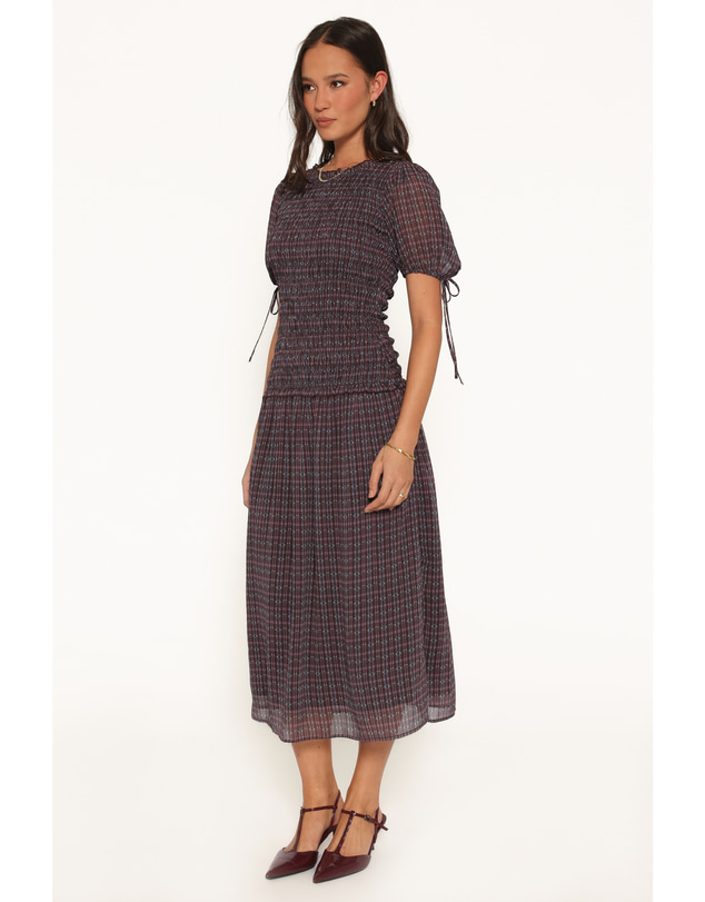 Petal & Pup - Naomi Maxi Dress - Berry Plaid