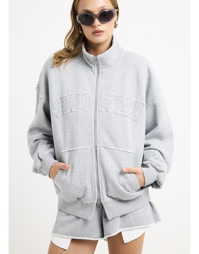Subtitled - Brie Funnel Oversized Zip Thru Jacket