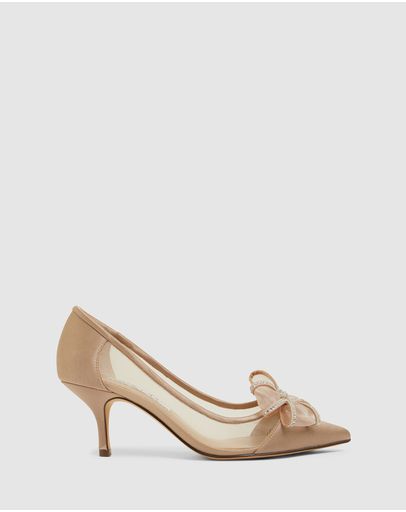 TAUPE CRYSTAL SATIN