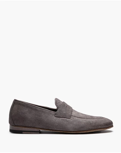 Aquila - D'ORO Collection - Ellis Suede Penny Loafers