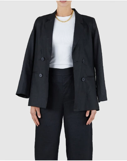 Amelius - Azure Linen Blazer