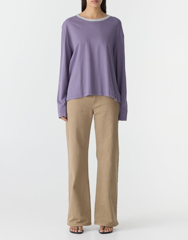 Bassike - Boyfriend LS T-Shirt