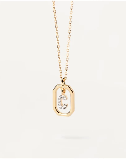 PDPAOLA - Mini Letter C Gold Necklace