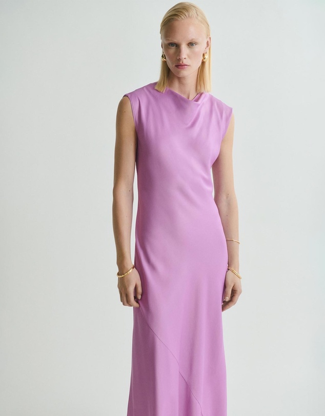 M.N.G - Noelis Satin Midi Dress